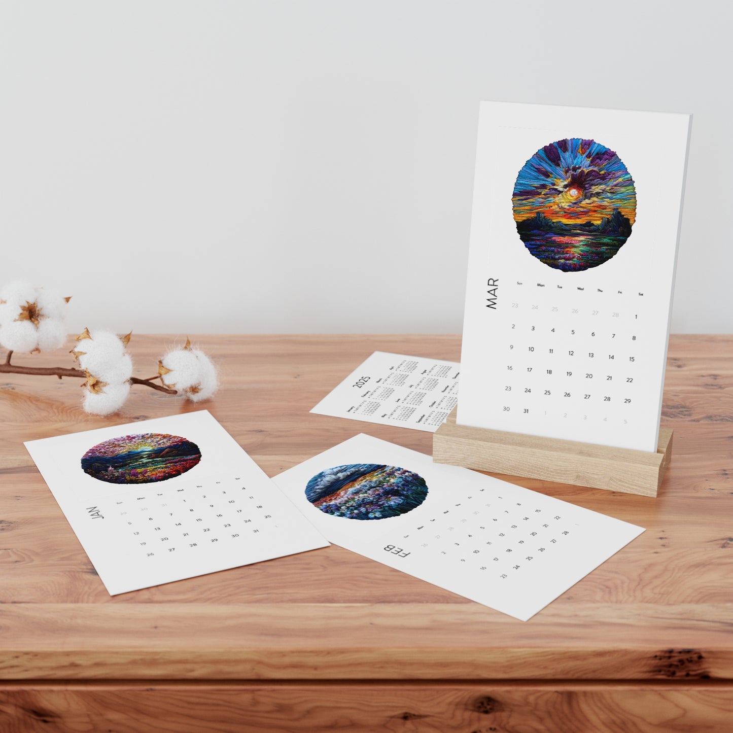 SHIMUNIA Desk Calendar (2025)