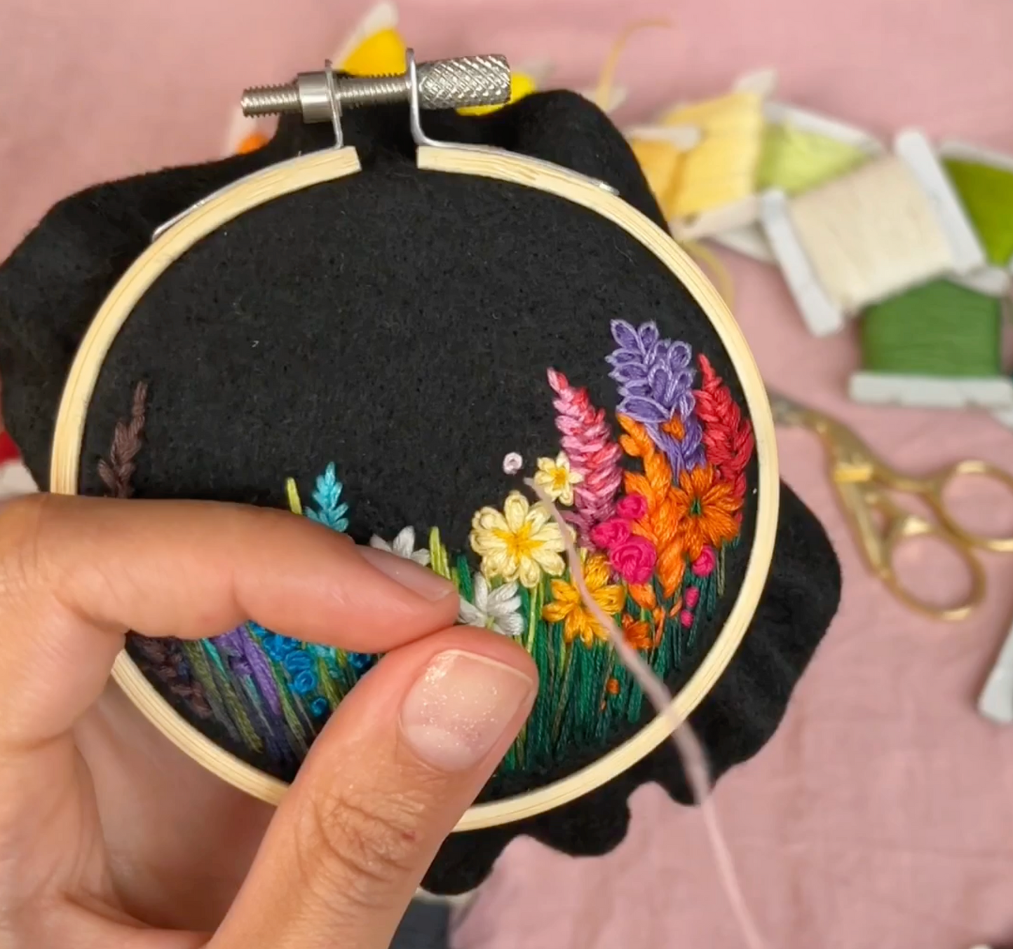 Leçon : Technique de broderie et mes commentaires • Je vois le meilleur de vous • 